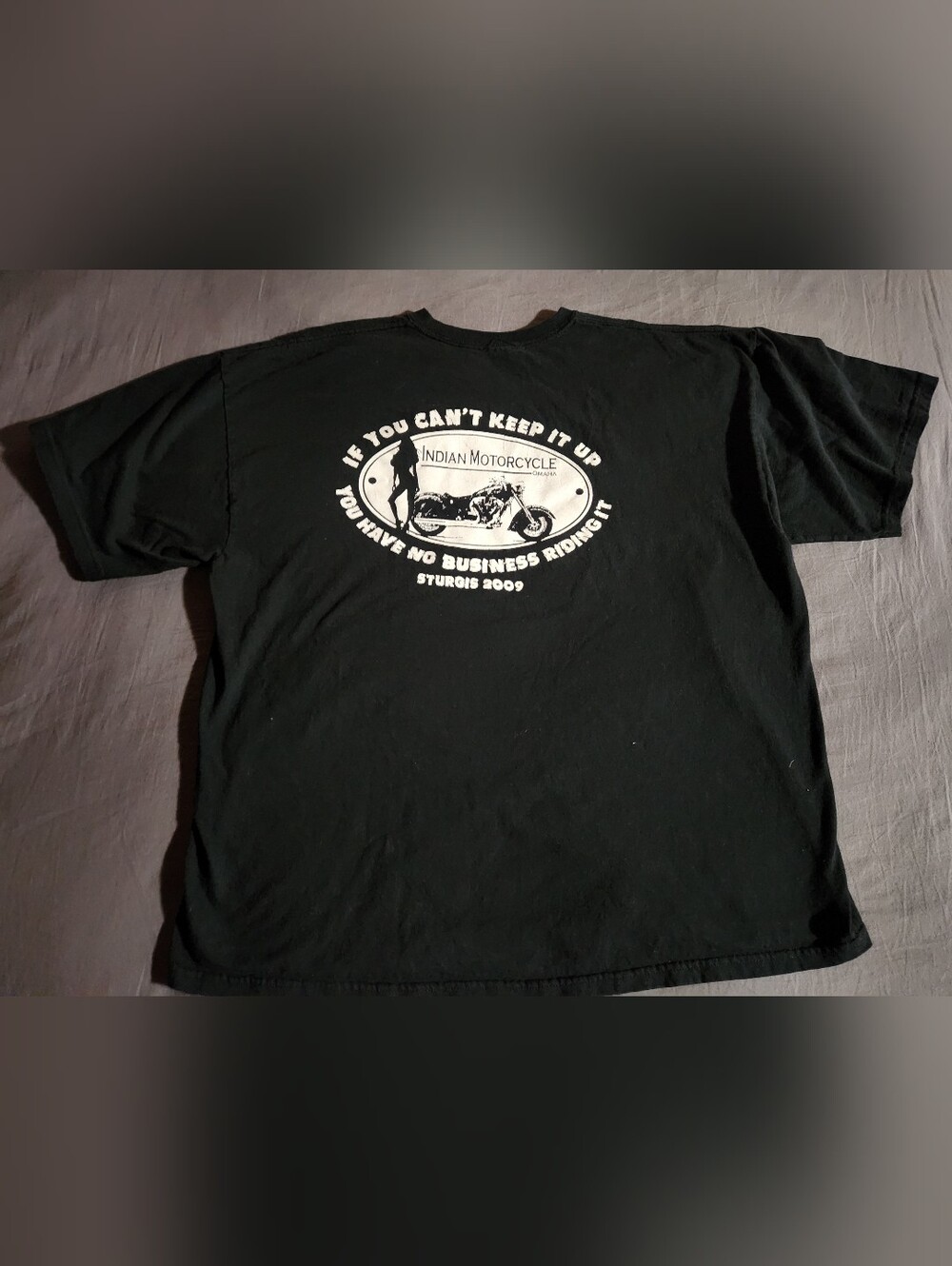 Men's INDIAN MOTORCYCLE OF OMAHA/ STURGIS 2009 TSHIRT